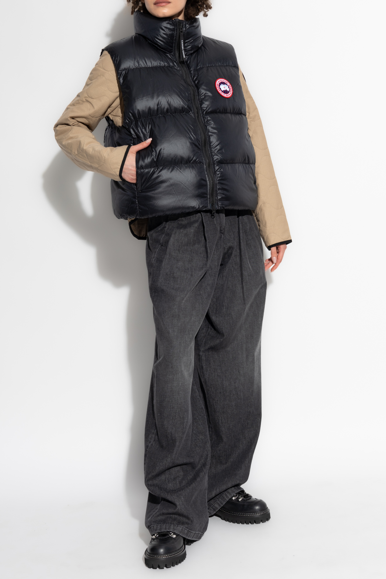 ダウンベスト NOIAGO Muffler padding vest gray Mazeno_Ridge_Vest_1_df546034-